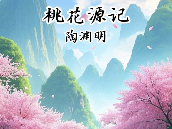 《桃花源记》朗诵:带你进入心灵的世外桃源𐟌𘥓”哩哔哩bilibili