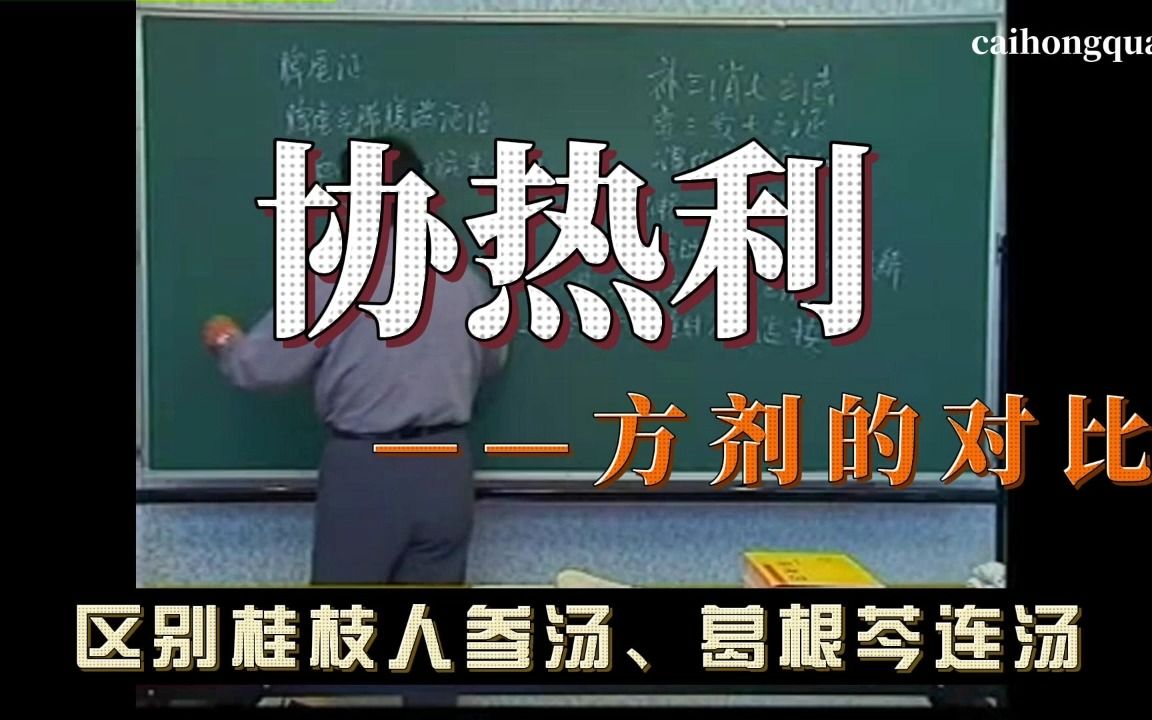 【伤寒论】协热利表热里虚寒下利(桂枝人参汤),表热里热下利(葛根芩连汤)哔哩哔哩bilibili