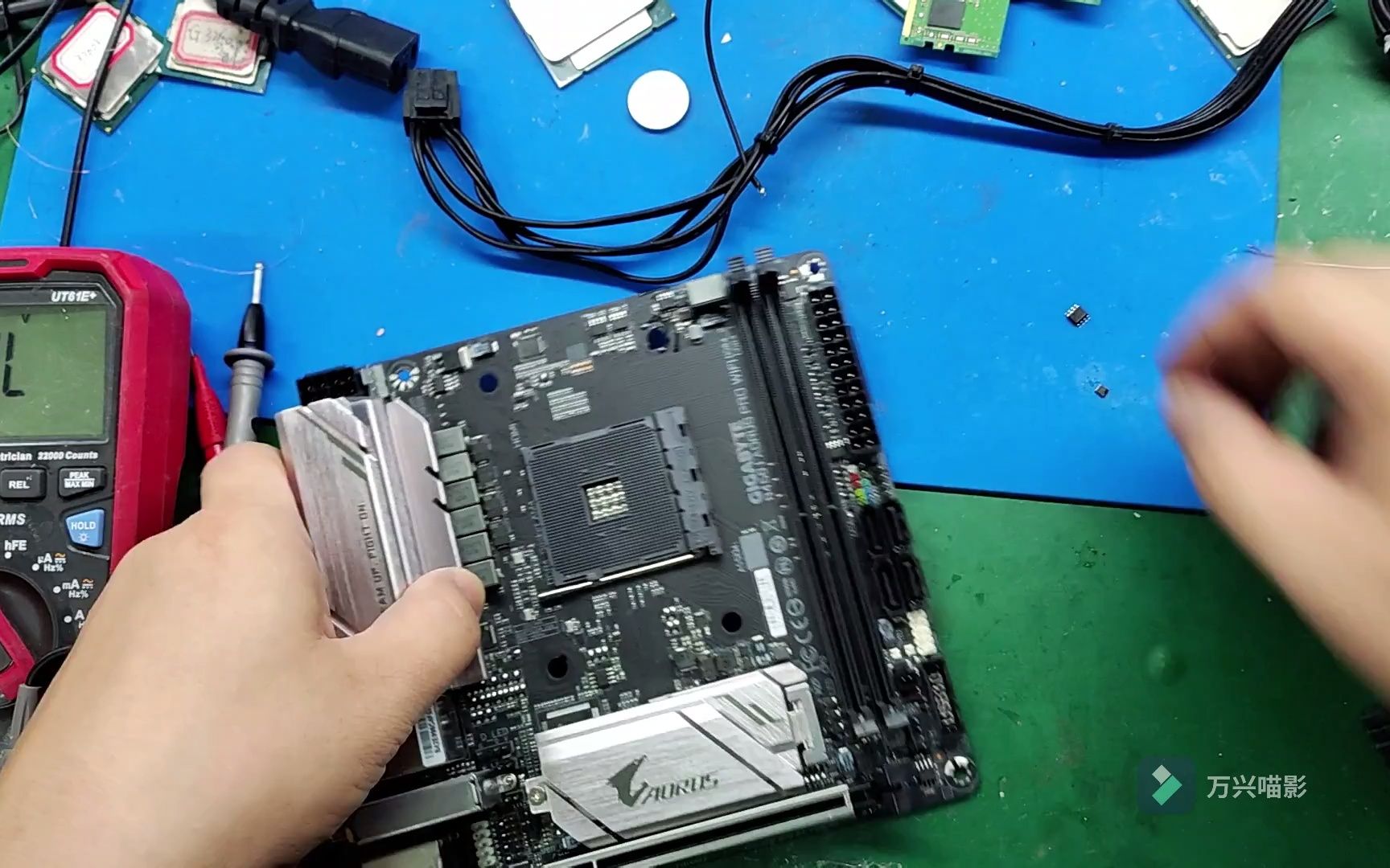 主板维修--技嘉b450i不亮机维修