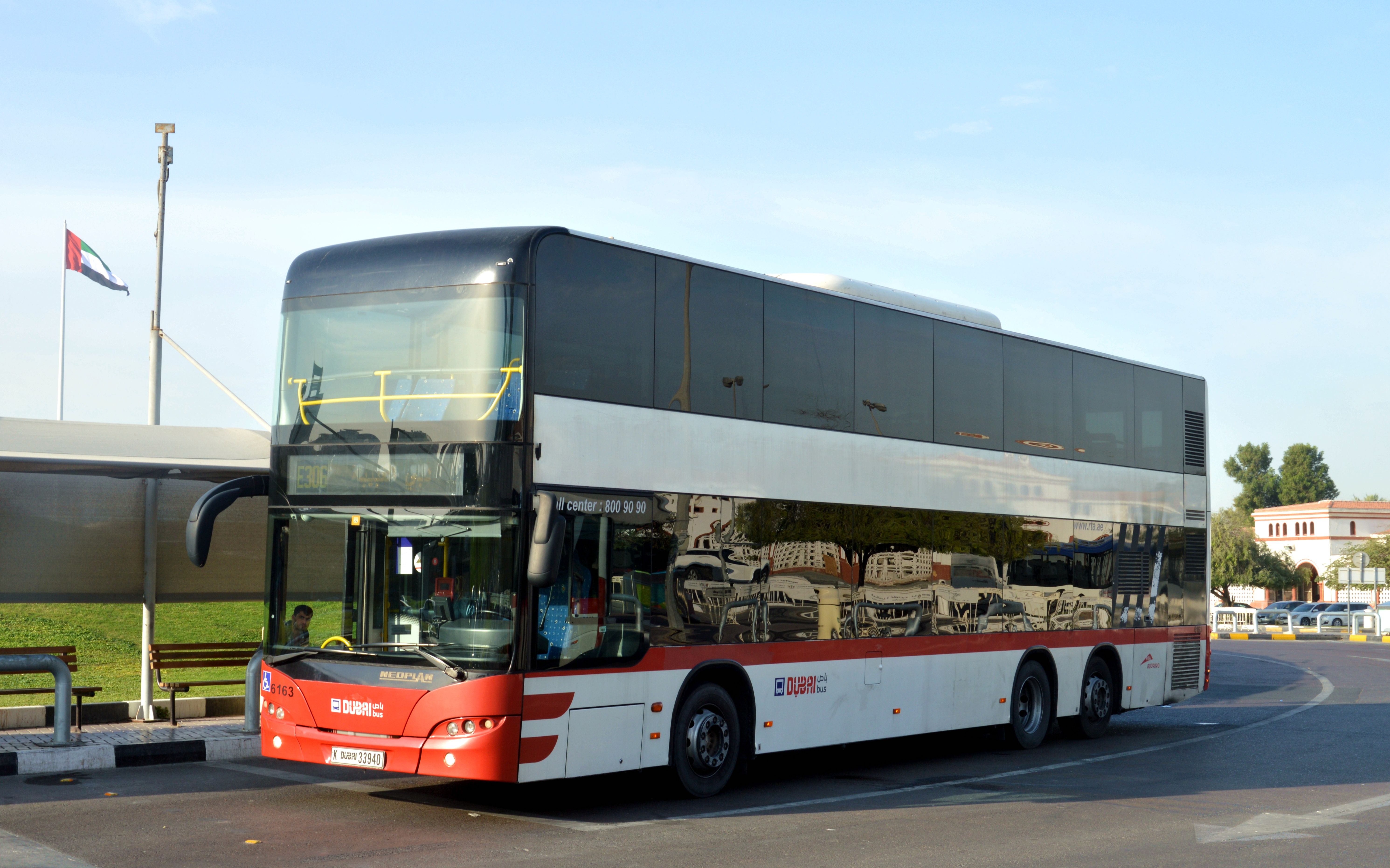 【dubais intercity neoplan】阿联酋迪拜公交e306路