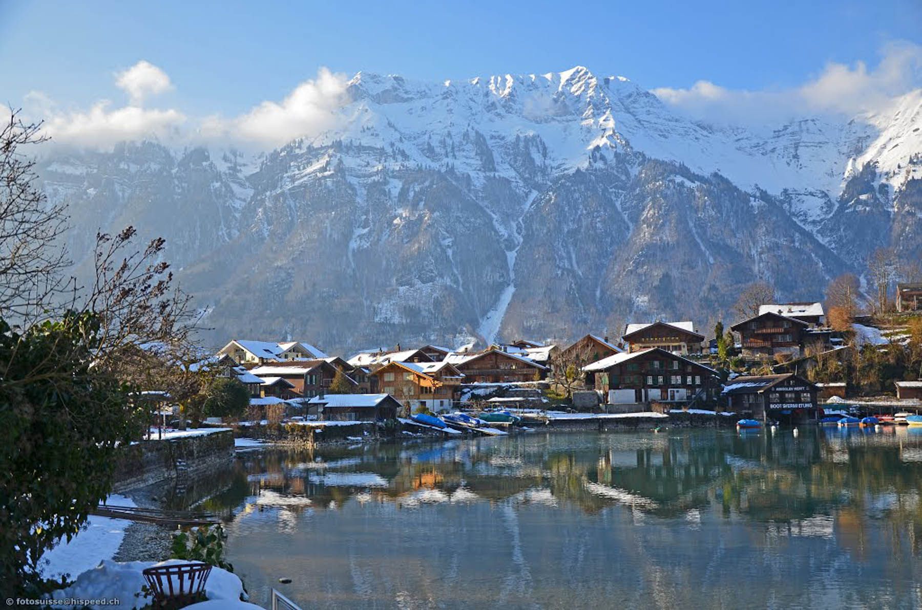 瑞士雪景高清壁纸图片