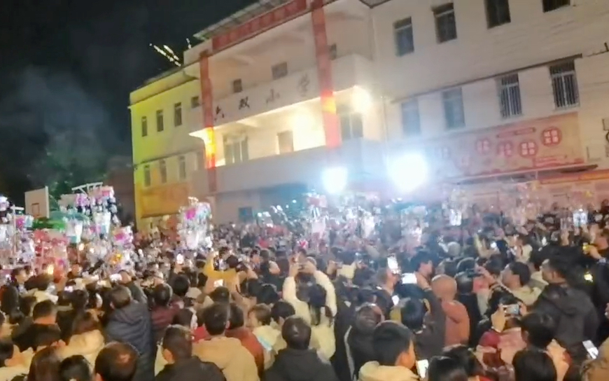 粤西信宜镇隆六双年例巡游盛况之一