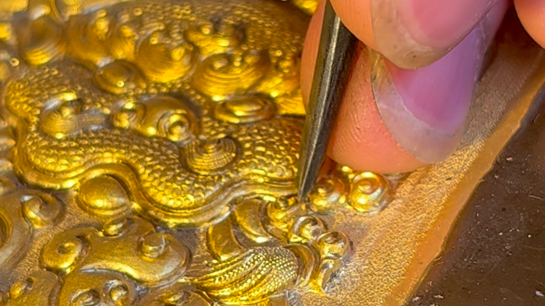 古法黄金錾刻