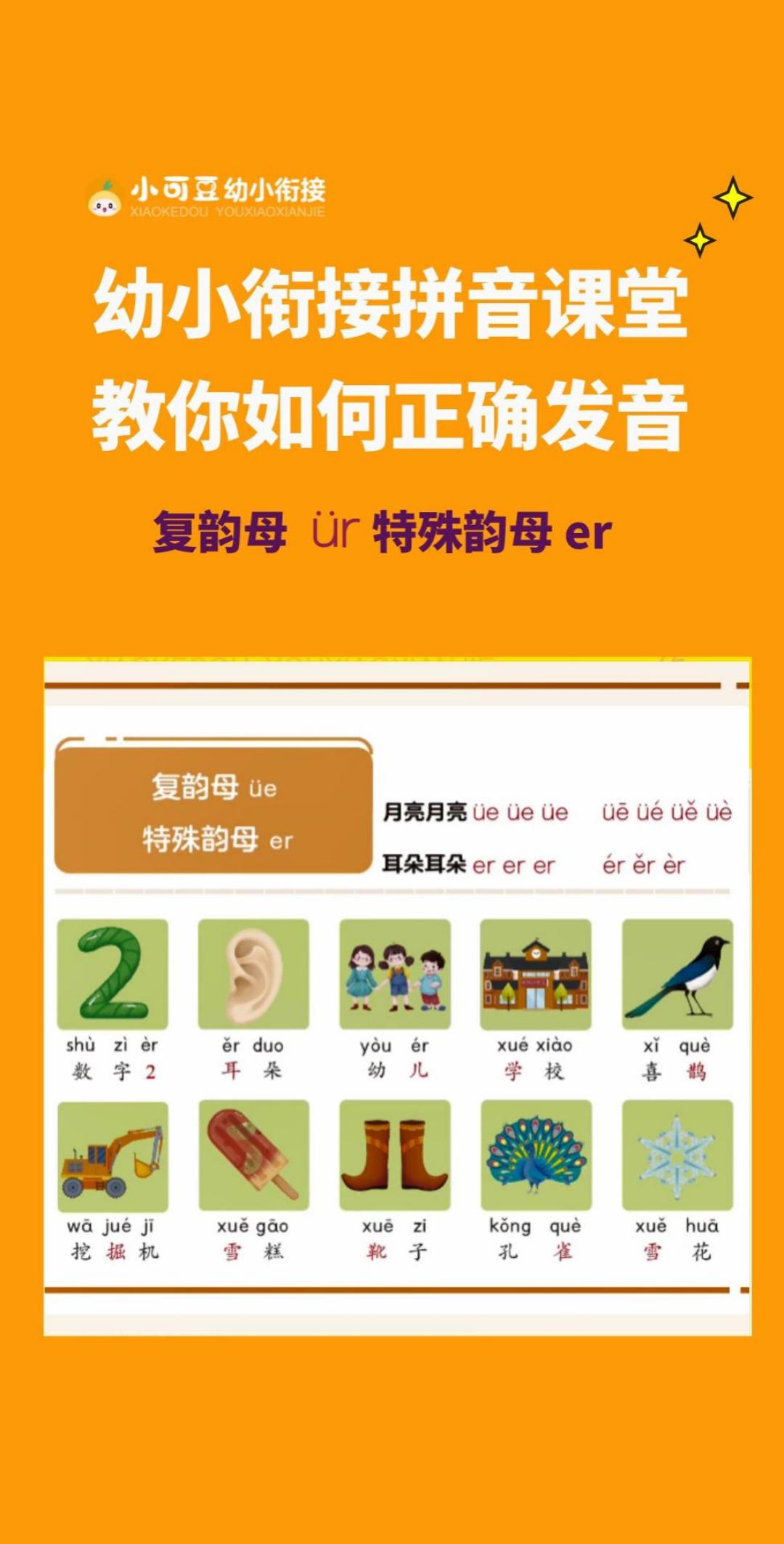 小可豆教你学拼音,今日教你拼音韵母㼥、er哔哩哔哩bilibili