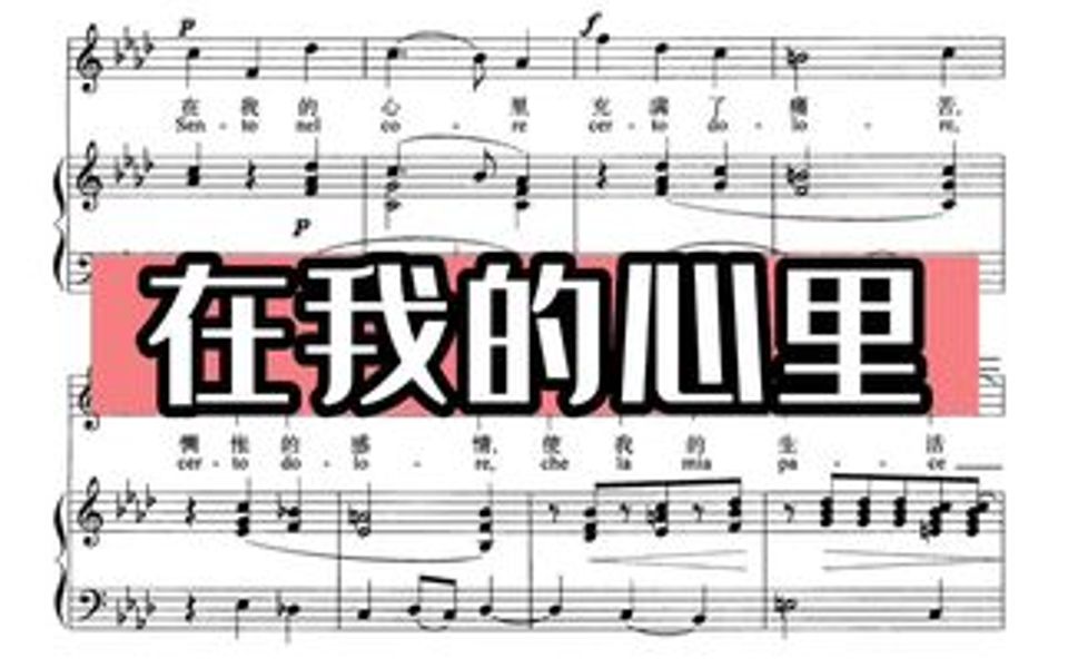 [图]意大利艺术歌曲 在我的心里 Sento nel core