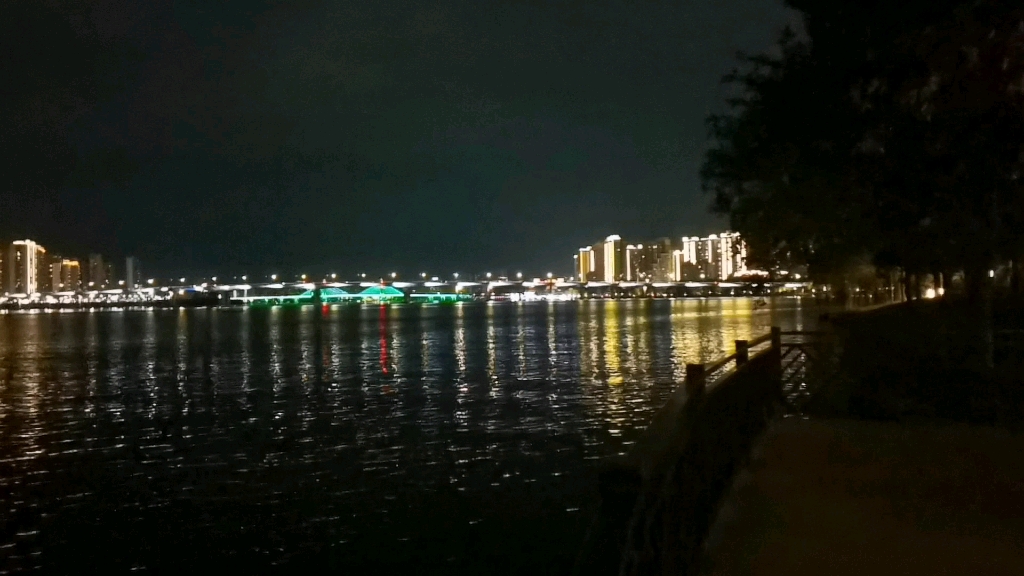 清远北江夜景图片