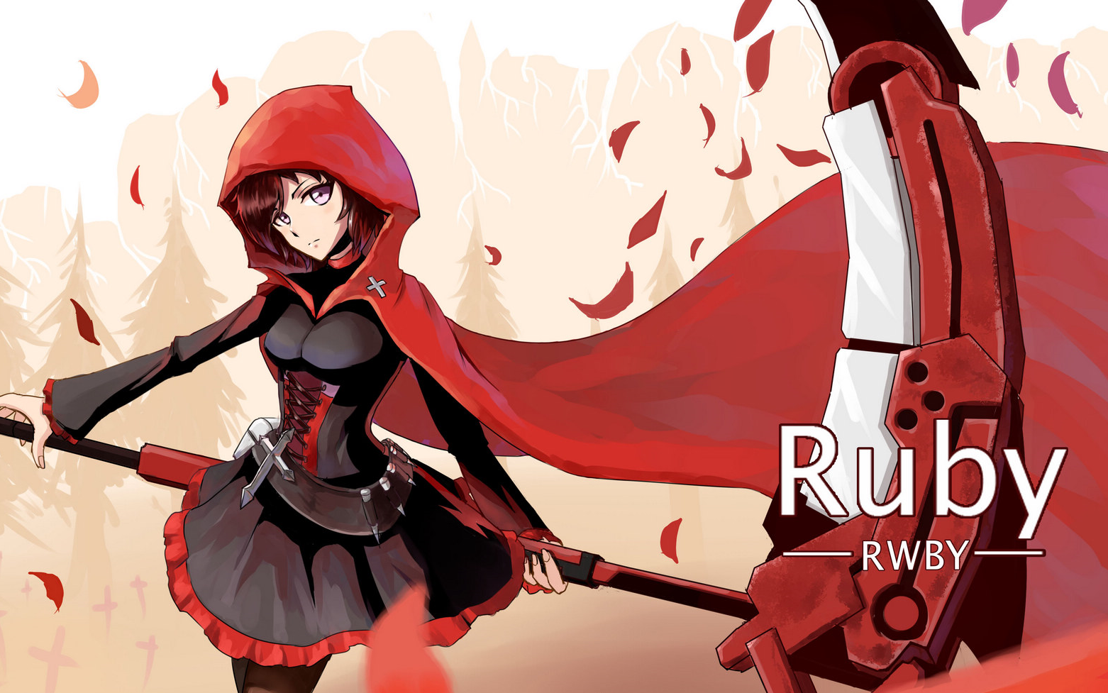 [图]【黑超乳鸽】RWBY第一季插曲 - Red Like Roses Part II 电吉他翻弹