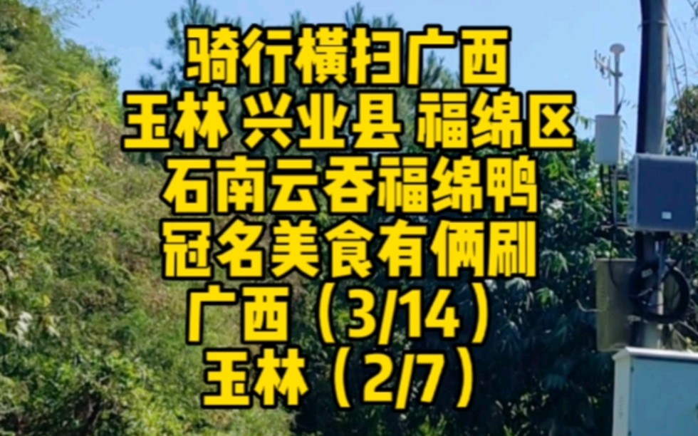 骑行横扫广西*玉林站之兴业县 福绵区 冠地名的美食还是可以的 福绵区就是小新塘 牛仔裤代工小厂多如牛毛 正准备入玉林市区 那边又出现疫情 可别又让我周...