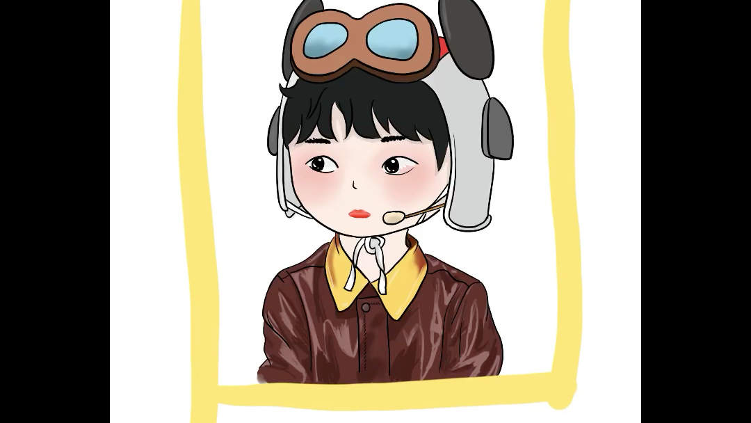 procreate板绘q版周震南的绘制过程