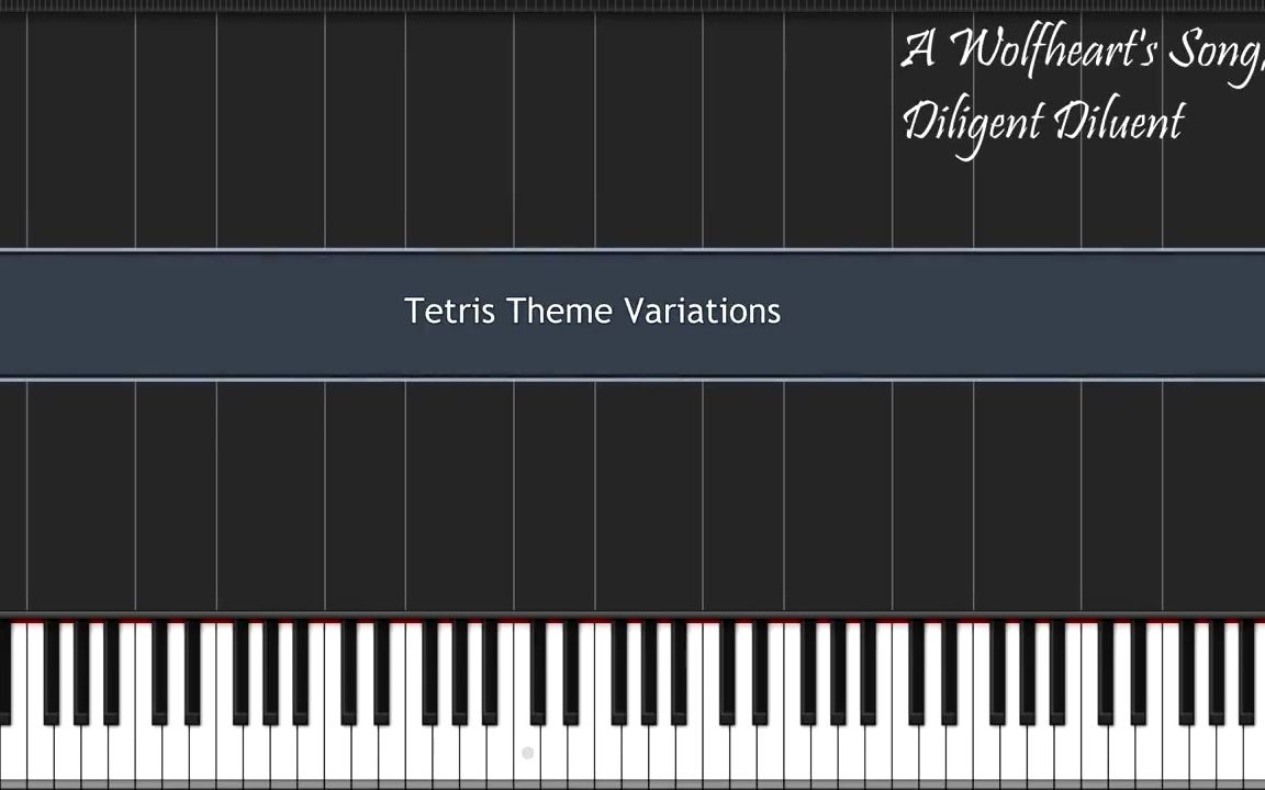 [图]钢琴版-俄罗斯民歌 货郎 (俄罗斯方块主题曲) Tetris Theme Variations on Piano - Коробейники