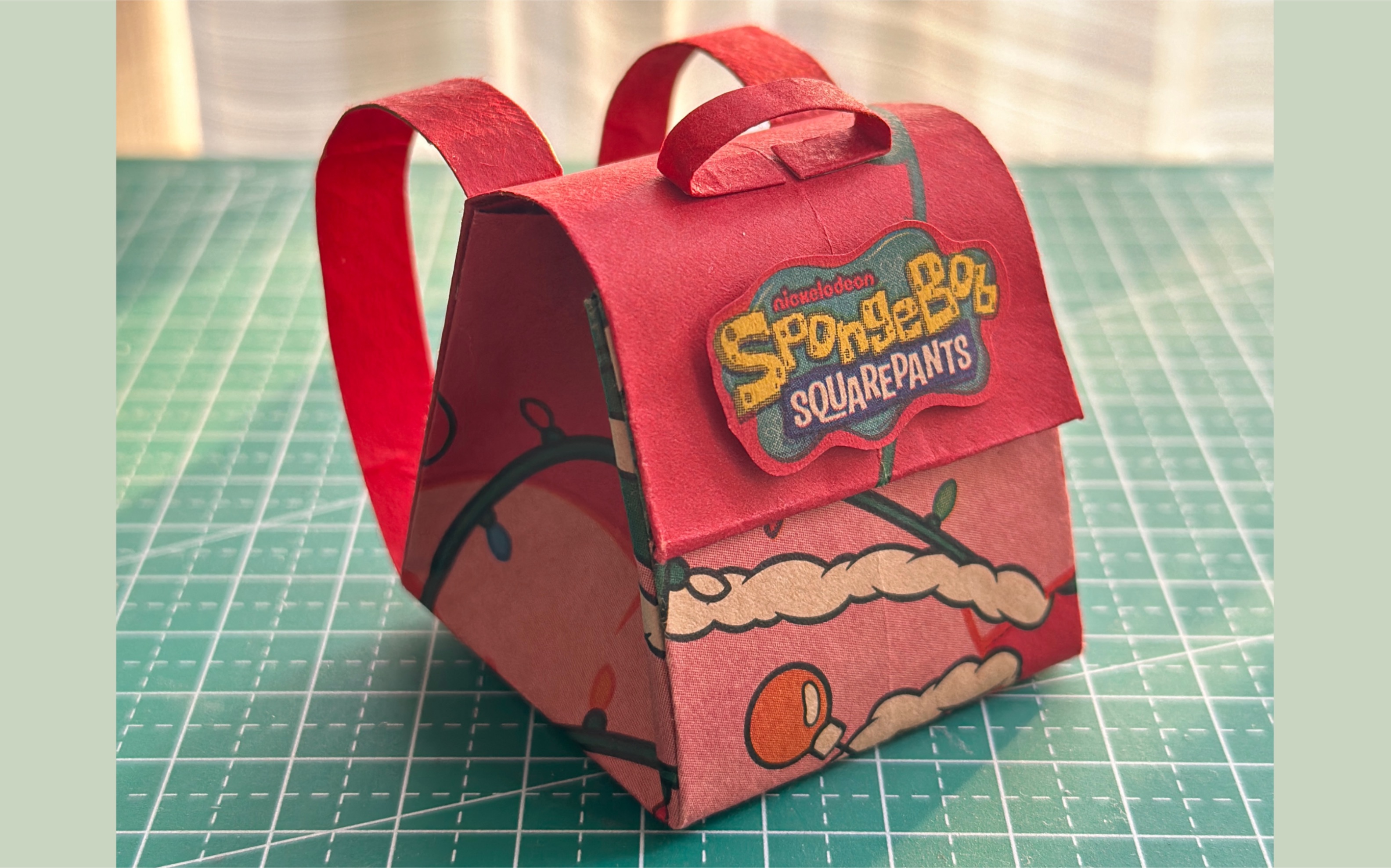 手工改造|咖啡纸袋diy双肩小书包折纸教程