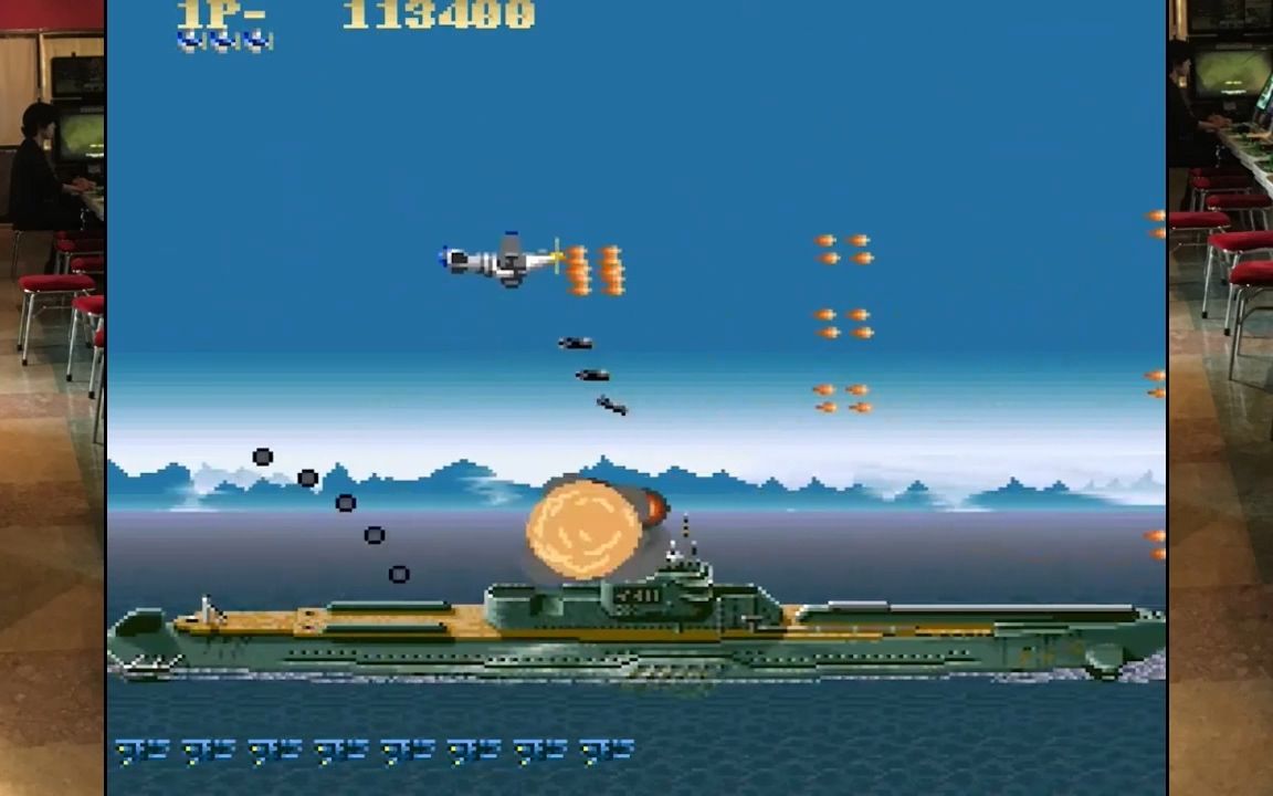 怀旧街机游戏野马战机一周目通关游戏视频!1990年,upl