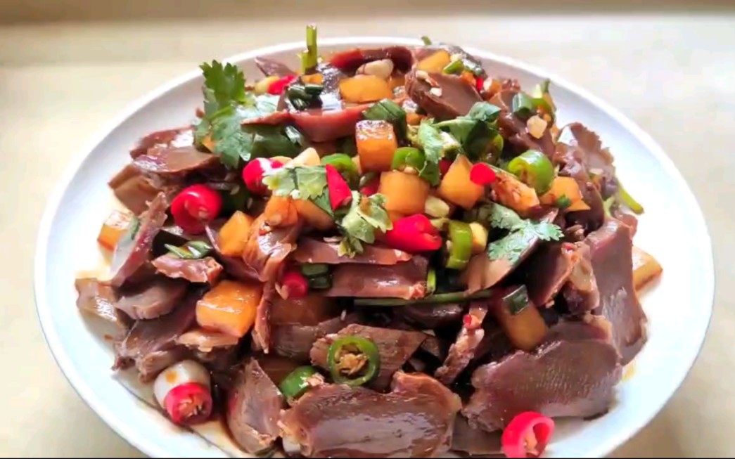这样做的凉拌鸭肾,你吃过吗,比凉菜铺卖的还要好吃