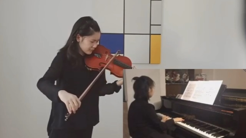 [图]上音附中小提琴：刘芮冰(15岁时)【勃拉姆斯-d小调第三小提琴奏鸣曲】第二乐章，指导老师：郑青