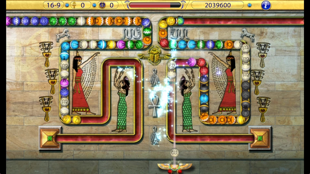 埃及祖玛之阿蒙神叛乱练习模式16:伊西斯之结