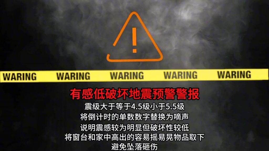 三種不同級別地震警報聲你聽得懂嗎