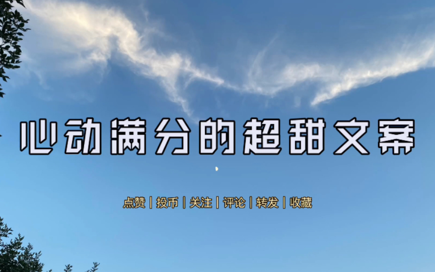 【每日情话文案】“因为是你,所以天南海北都顺路,酸甜苦辣都爱吃.”|每日必读|高甜|情话语录|有没有一句话是你想说的?哔哩哔哩bilibili