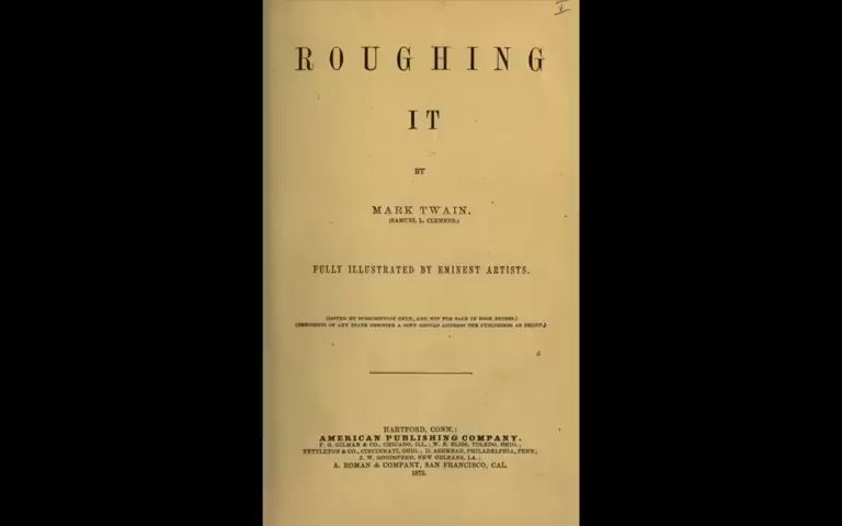 [图]【有声书】美音 | 小说 | 淘金岁月 马克·吐温 Roughing It by Mark Twain Part 1