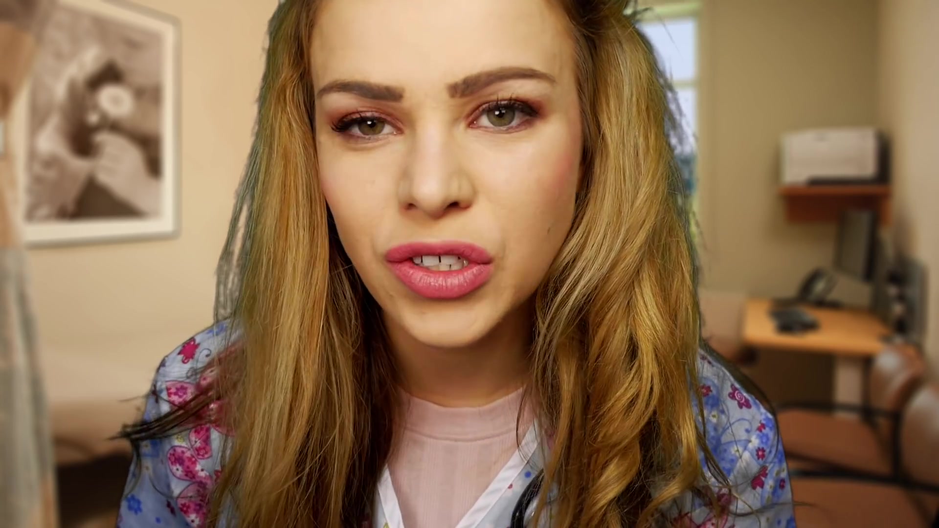 asmr school nurse | lice check & measuring you