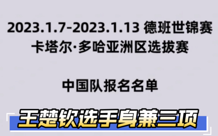 德班世乒赛亚洲预选赛ⷮŠ大头身兼三项ⷥ†𒥆𒥆𒥓”哩哔哩bilibili