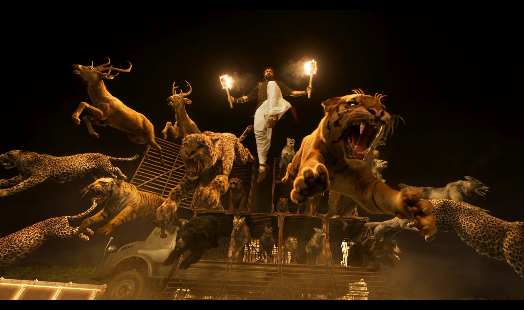 手撕鬼子的天花板,人挡杀人,佛挡杀佛,印度开挂爽片"rrr"