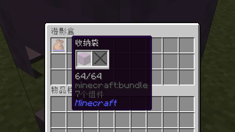 当你把潜影盒塞进收纳袋里.