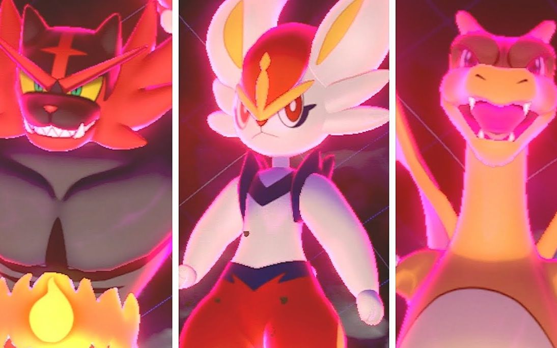 【精灵宝可梦剑盾】全御三家极巨化技能展示