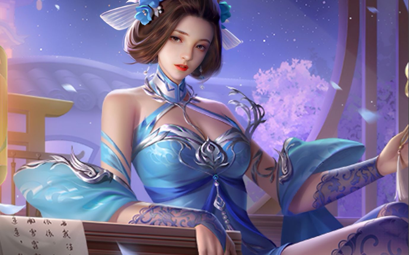 曹操的老婆丁尚涴,竟然穿了紫色的情趣丝袜太美丽了!