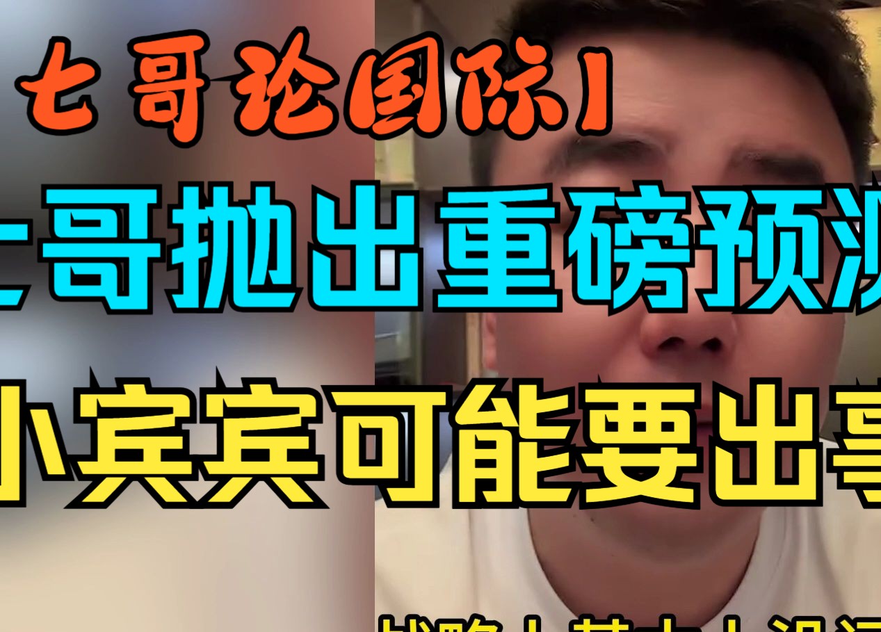 【七哥论国际/4.6】小宾宾想引狼入室,那可能要被杀鸡儆猴哔哩哔哩bilibili