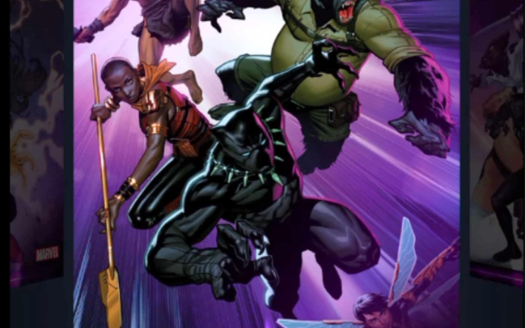 【数字动漫卡】topps 漫威 瓦坎达特工-紫色平行- common卡 wakanda