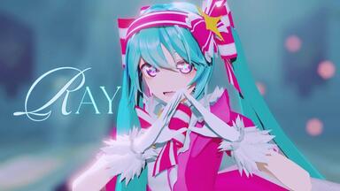 MMD】スノートリック（ふわふわぬいぐるみ初音ミク）【搬运】_哔哩哔哩