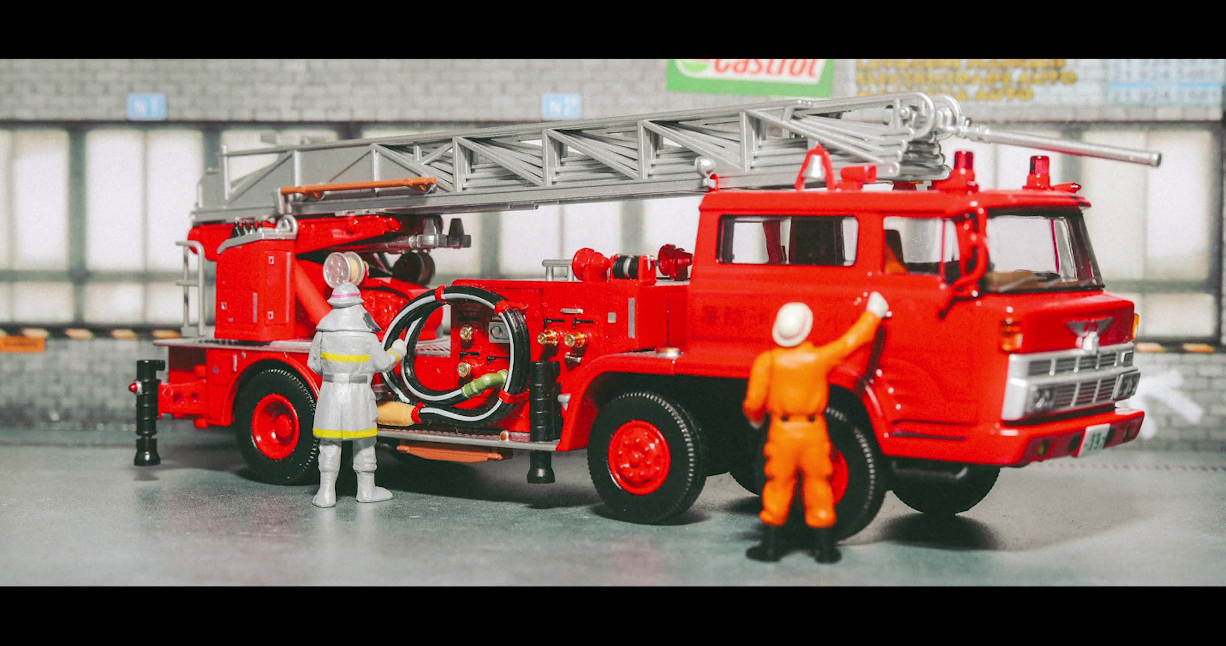 tomytec 多美卡tlv 日野tc343 云梯消防车