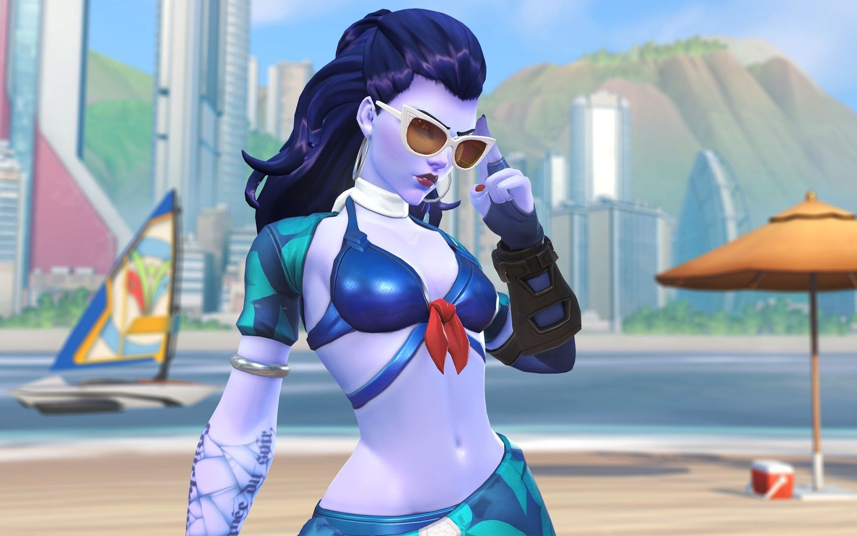 中文-2017年守望先锋全夏日表情皮肤高能动画演示合集@熊猫游戏字幕组