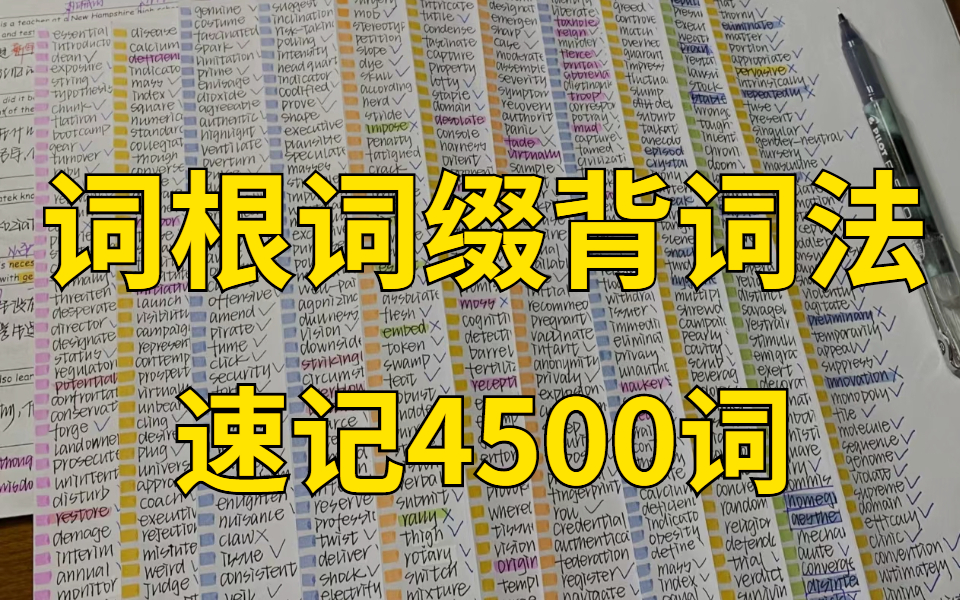 [图]【合集】16000英语单词 词根词缀记忆法 30天变成英语万词王 10天速记6000词 且过目不忘 考研英语？四六级？学考？职称英语？统统满分拿下