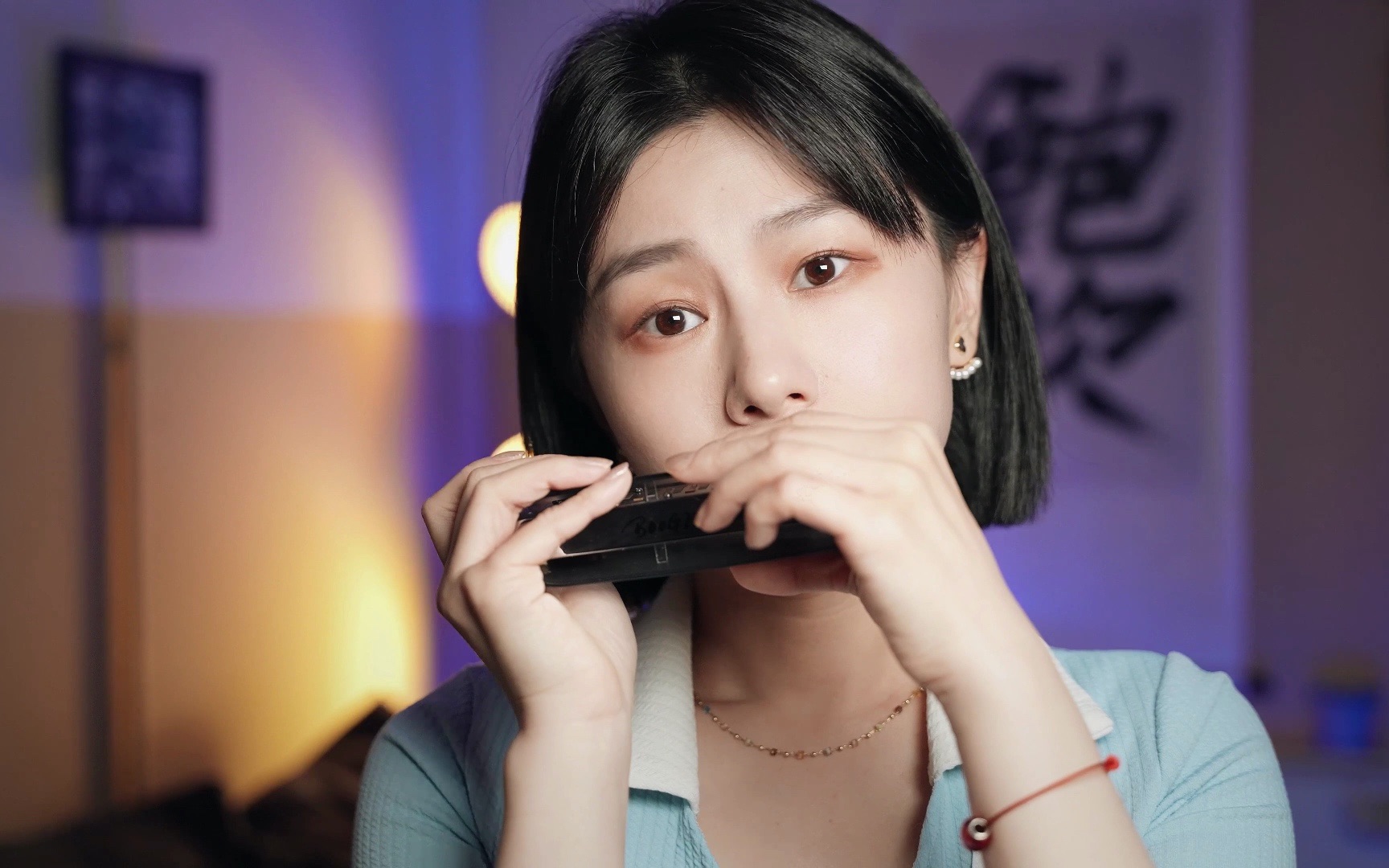 园园新款kb12半音阶口琴演奏《天空之城》