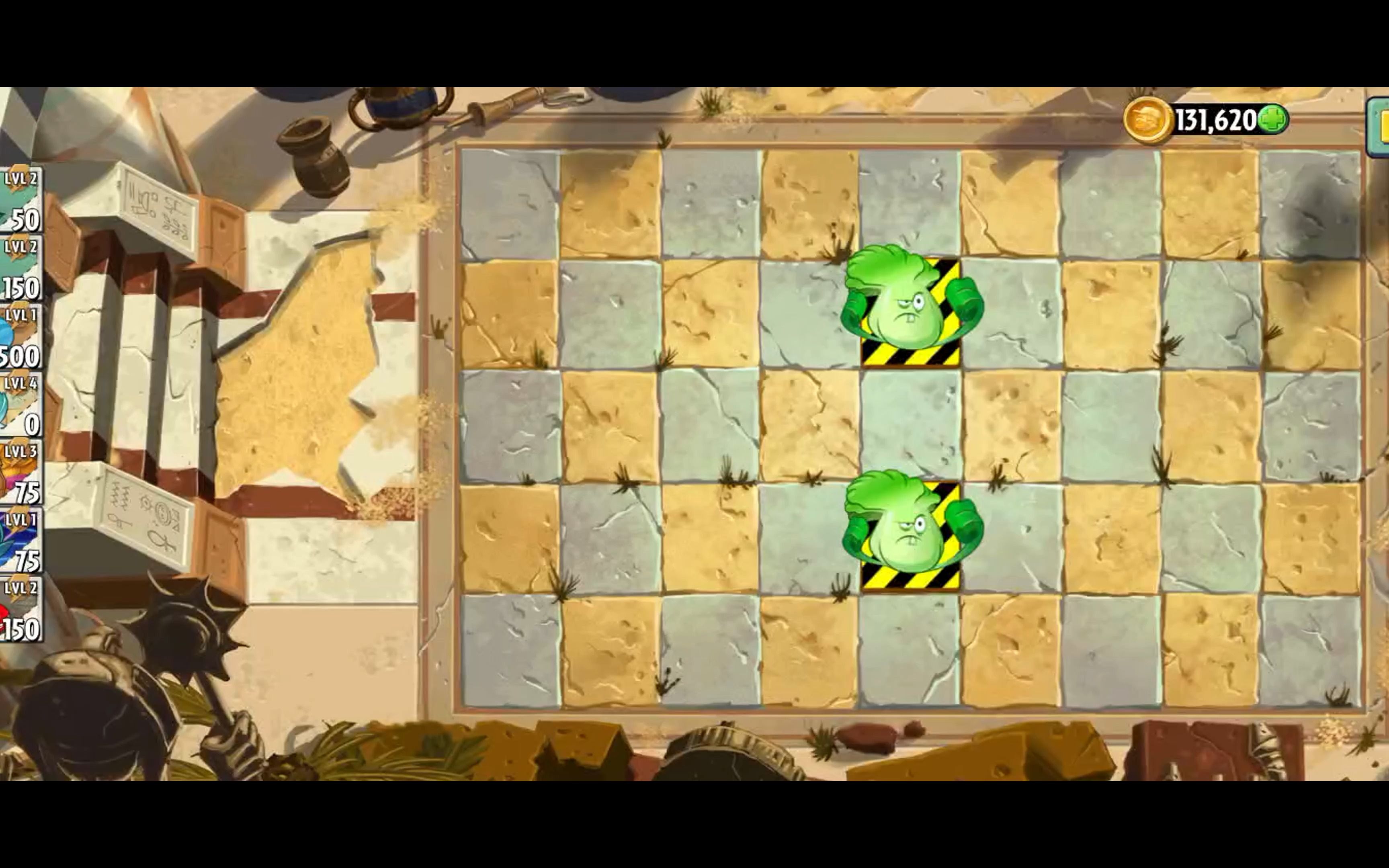 pvz2国际版神秘埃及第32天不丢车不用豆全普通植物