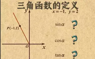 Télécharger la video: 高中数学｜【第五章 三角函数】6 三角函数的定义