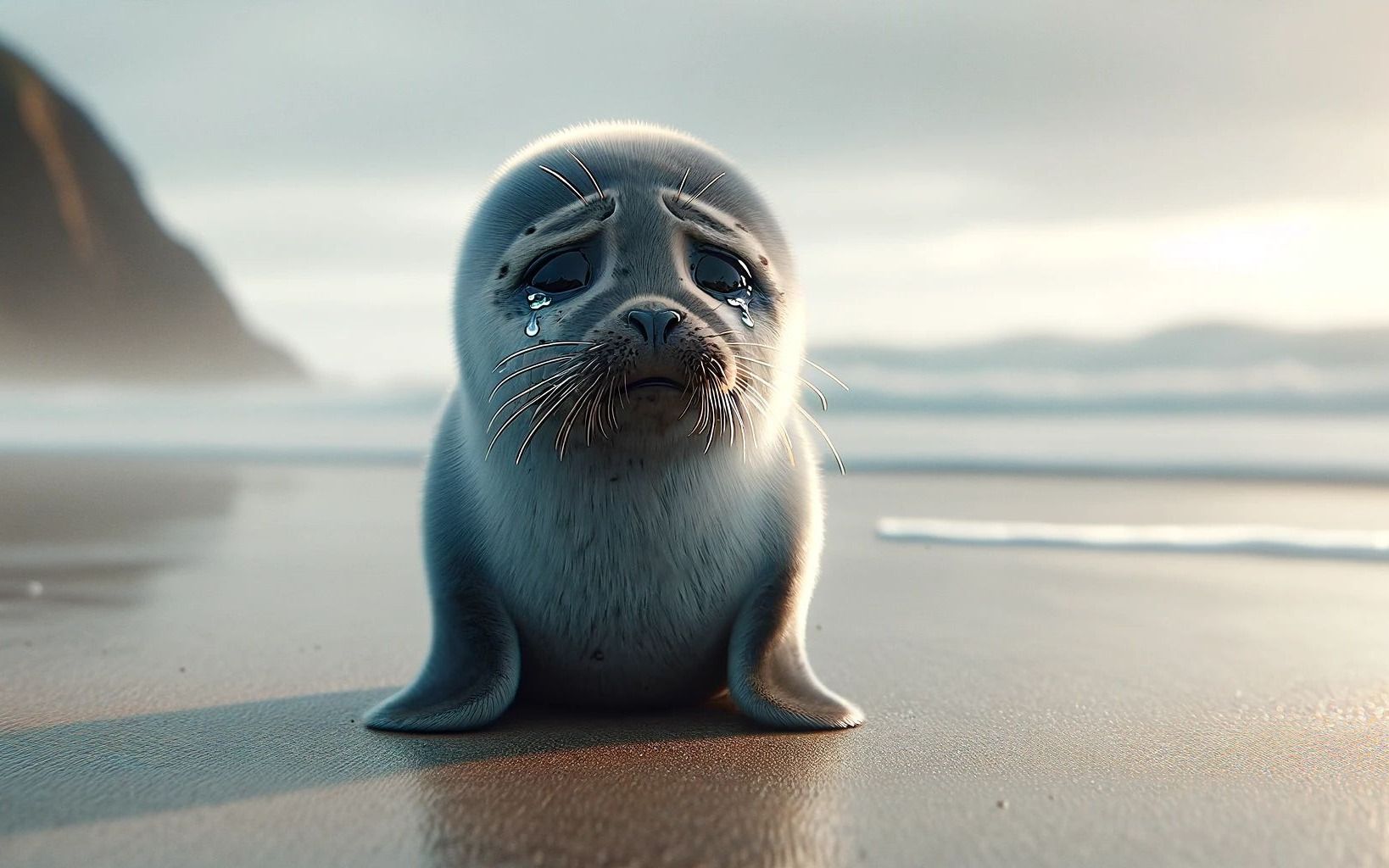 海滩上的泪水:小海豹的呼唤