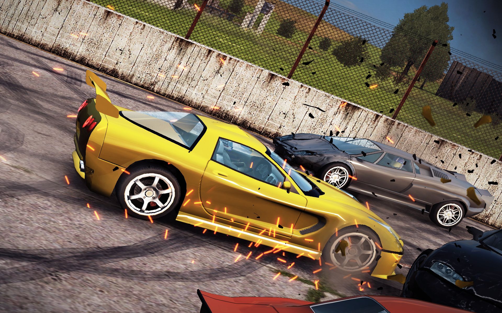 碰撞之日crashday 车型演示 bornbad gt90 雪佛兰克尔维特c6