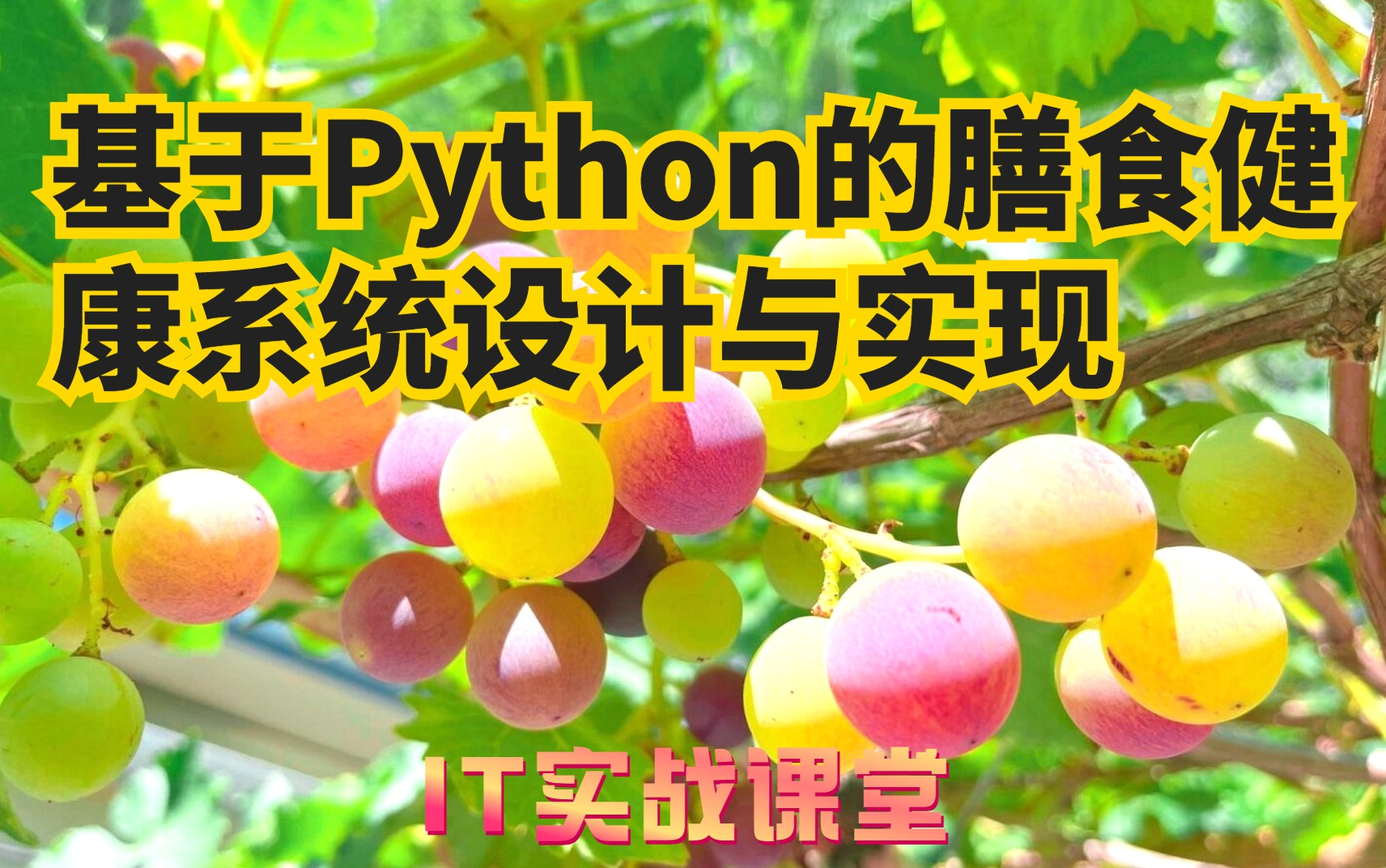 基于Python的膳食健康系统设计与实现 | 计算机毕业设计| Python哔哩哔哩bilibili