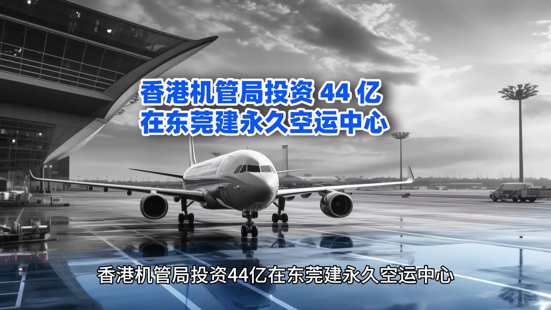 香港机管局投资44亿 在东莞建永久空运中心哔哩哔哩bilibili