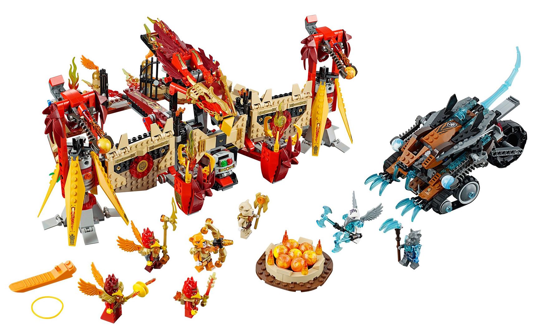 乐高lego 70146 chima 气功传奇 烈焰凤凰飞天神殿 2014速拼评测_哔哩