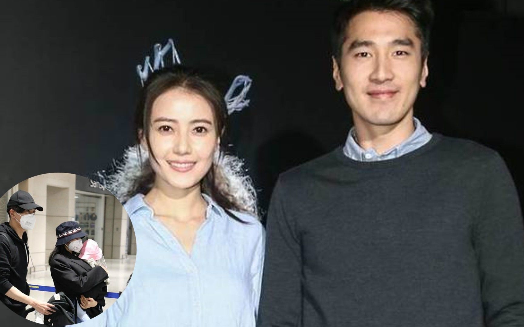 高圆圆赵又廷带娃现身机场,4岁女儿超可爱,男方让粉丝别拍孩子