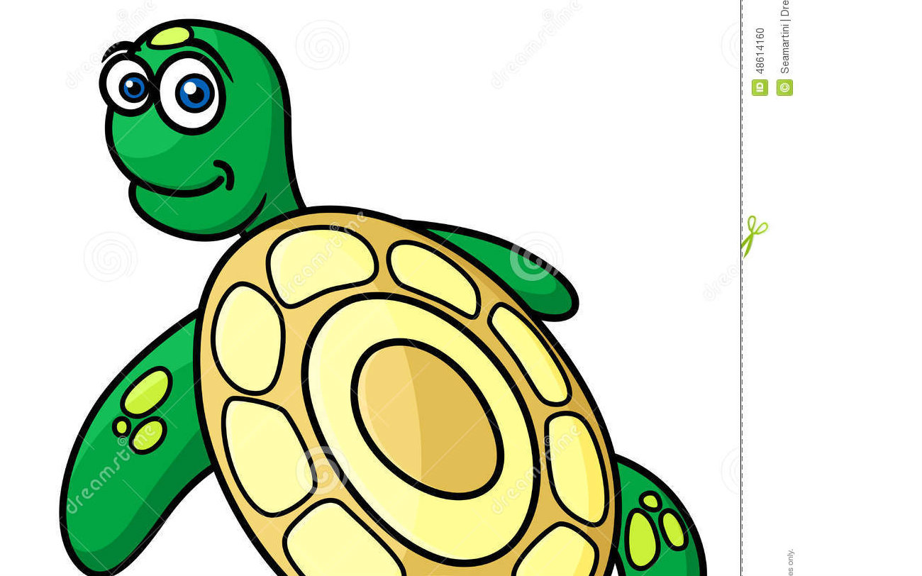 小海龟简笔画彩色图片