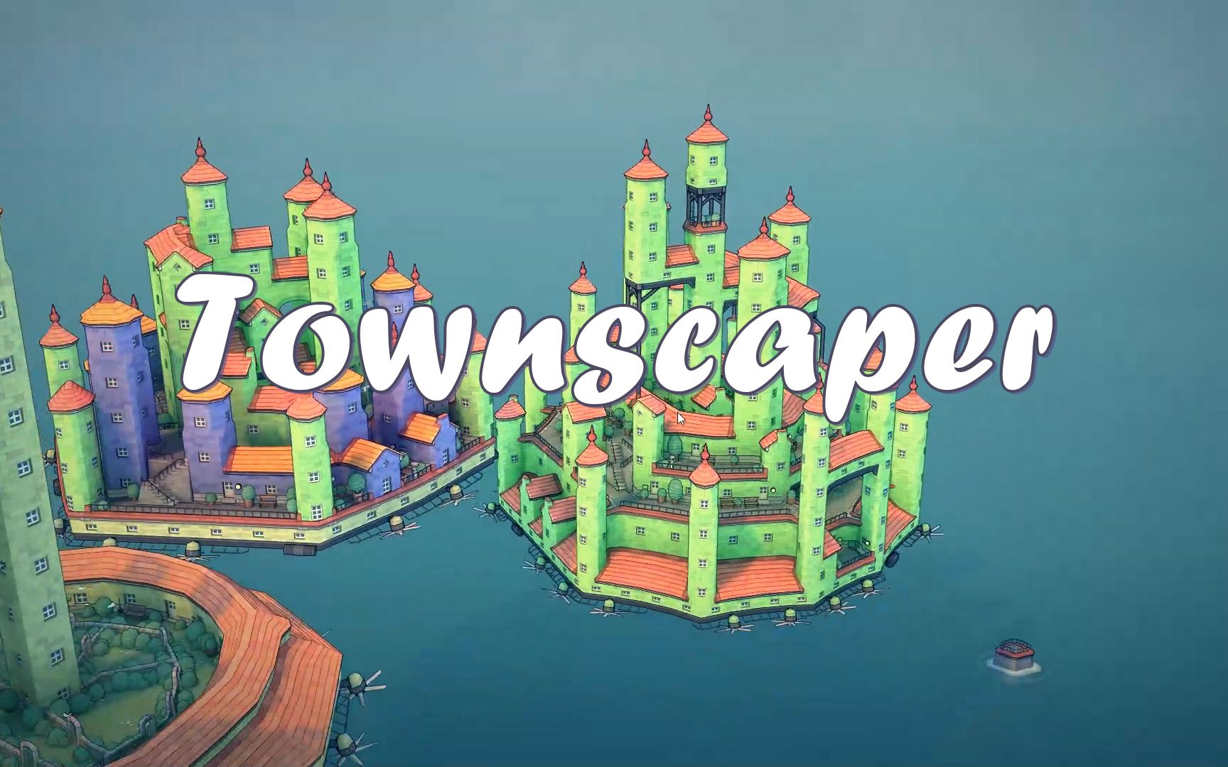 [图]【Townscaper/城镇叠叠乐】建造一个浮空城