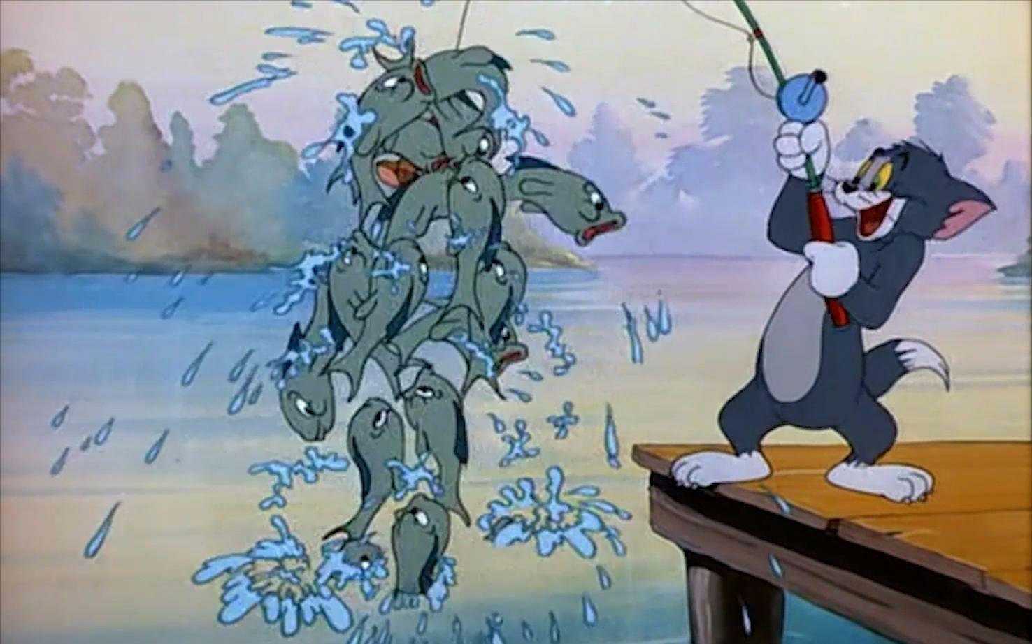 猫和老鼠鬼畜配音版第二十七集猫钓鱼