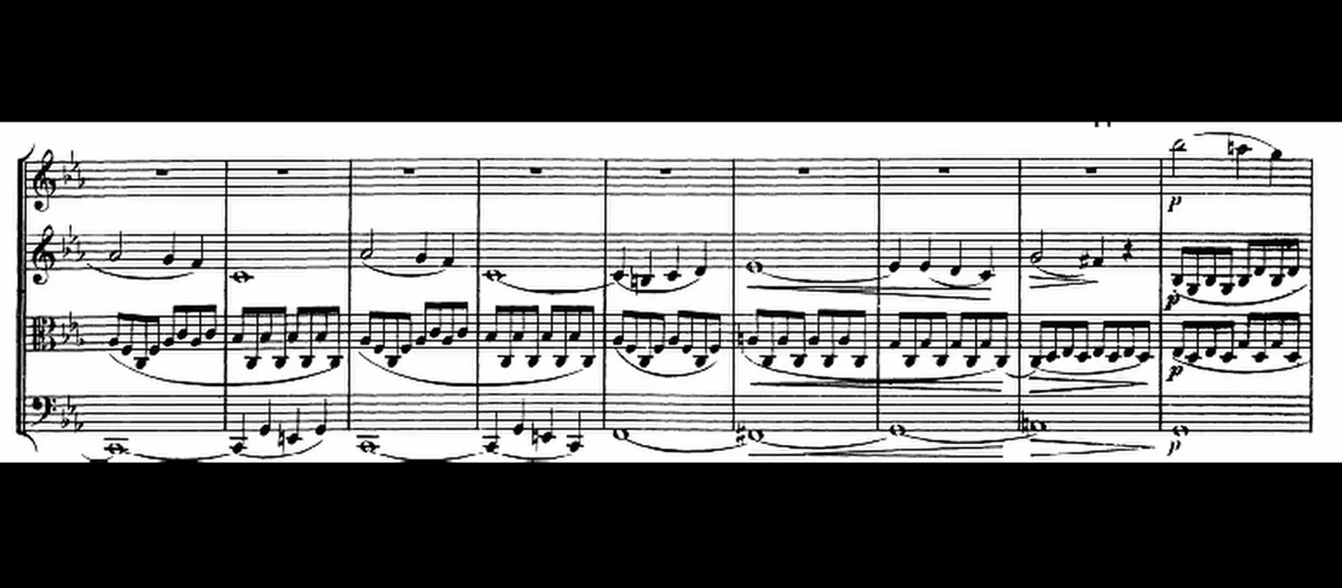 [图]String Quartet No.1 in E flat major, Op.12 - Felix Mendelssohn 门德尔松降E大调弦乐四重奏