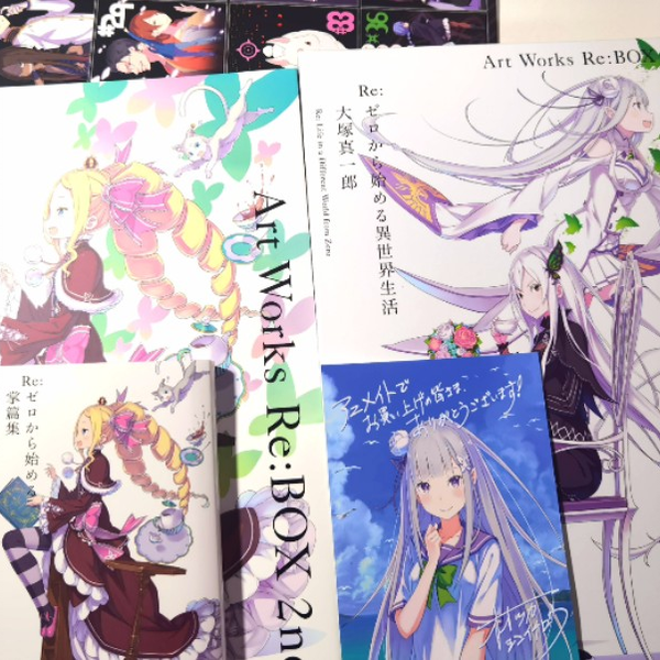 Re0】开箱大塚真一郎Art Works Re: BOX 2nd_哔哩哔哩_bilibili