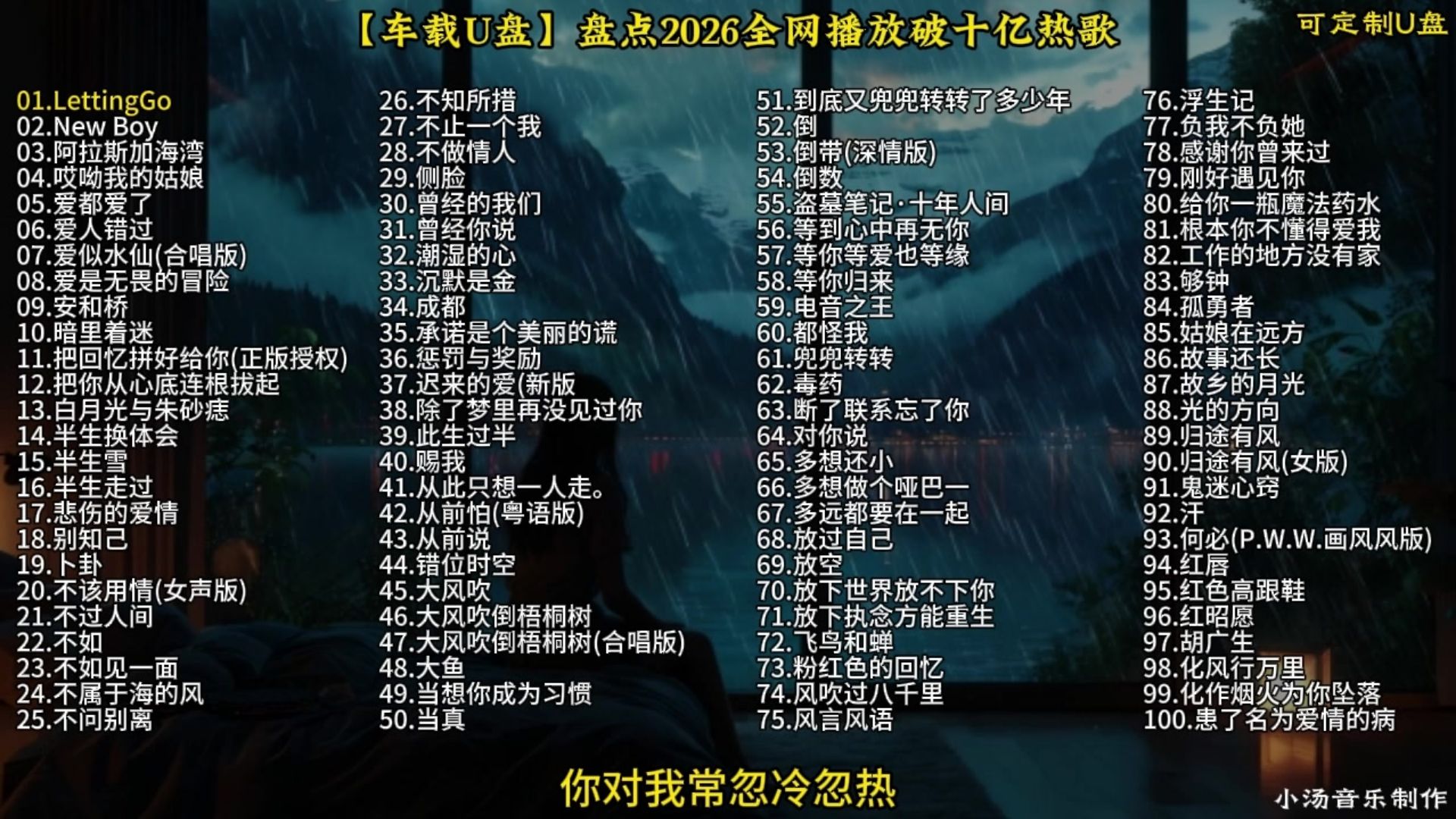 【车载U盘】盘点100首超好听抖音神曲合集