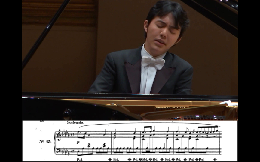 [图]【五线谱】李云迪 Chopin Prelude in D-Flat Major, Op. 28 No. 15 - Sostenuto (雨滴raindrop）